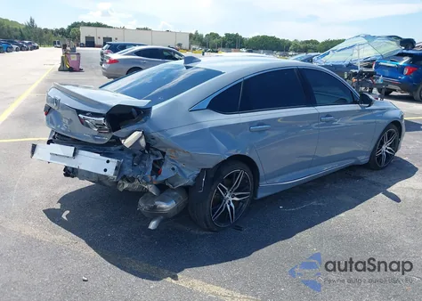 2022 Honda Accord Hybrid Touring из США, поврежденный, VIN 1HGCV3F92NA026317